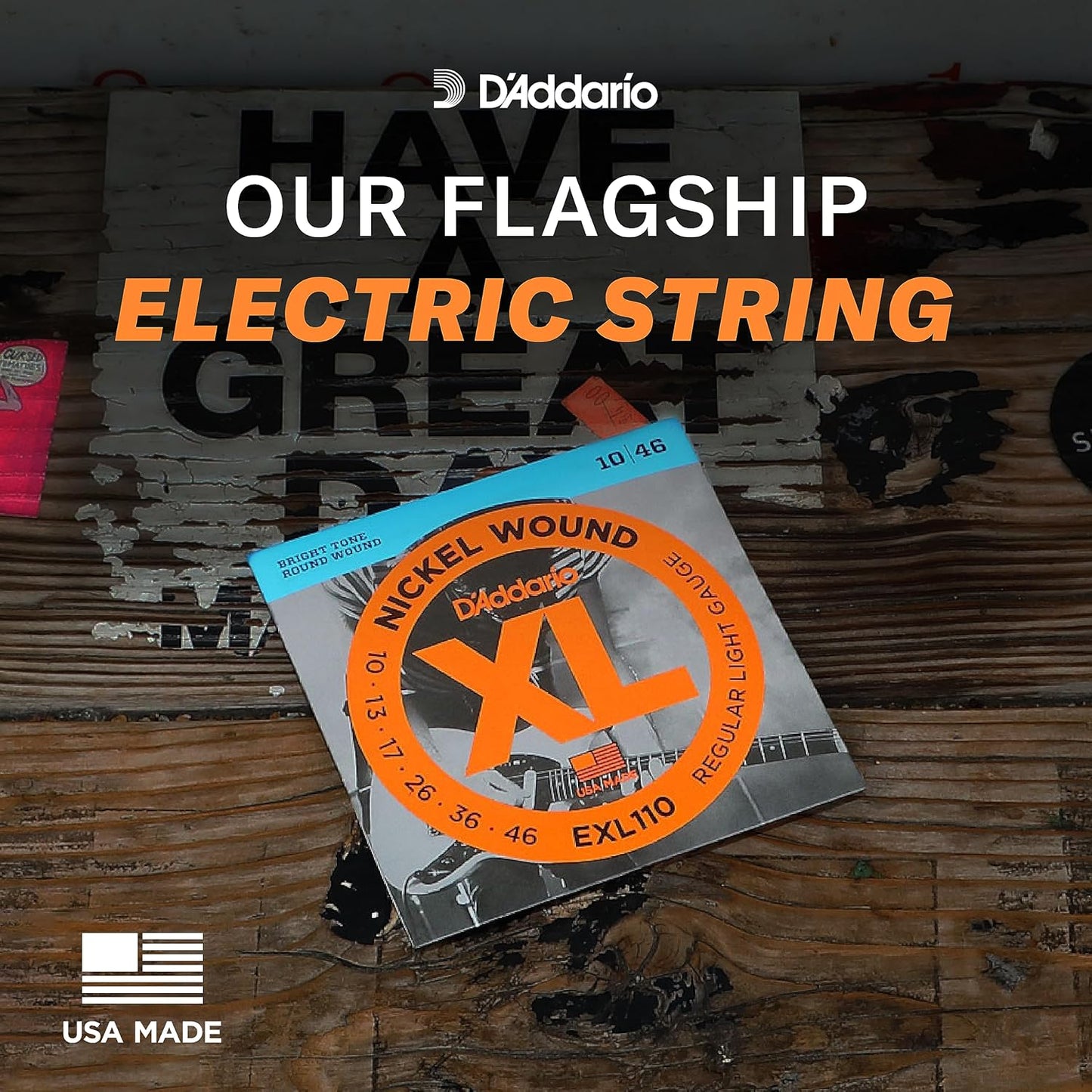 D’Addario EXL120 Electric Guitar Strings 9-42 Super Light Gauge
