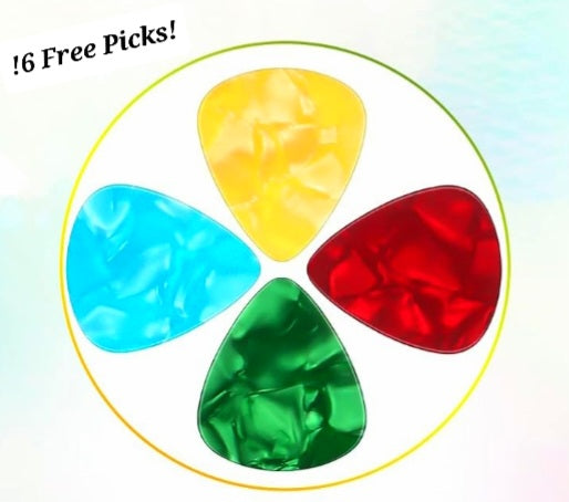 ๐ธ Wireless Guitar System 2.4GHz โ 100ft Range + Free Picks & Tin