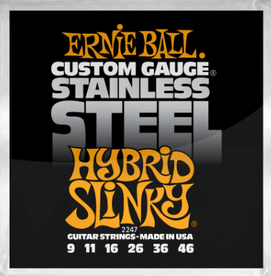 Ernie Ball Hybrid Slinky Guitar Strings 9-46 | Electric Guitar Strings