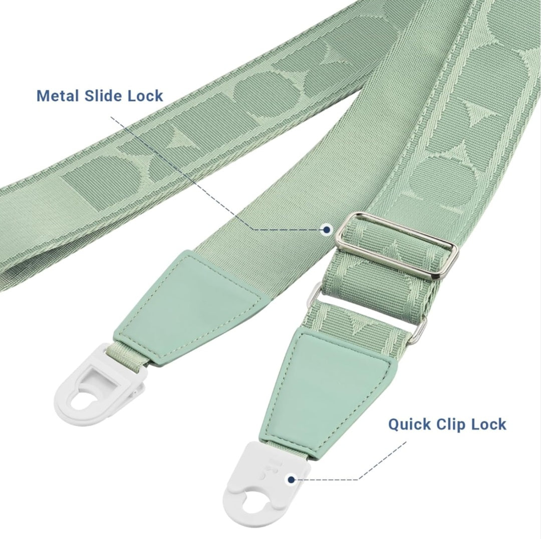 Quick-Snap Nylon Strap-quick locking-2 inches leather ends for Acoustic Electric Guitar Straps,Bass Guitar Strap