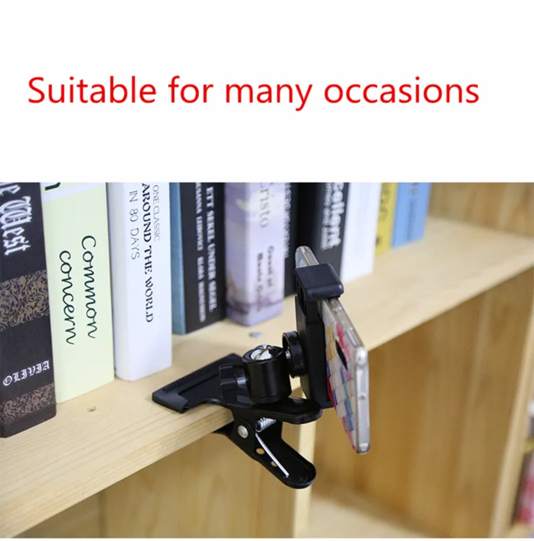 Premium Aluminum Alloy Guitar Phone Holder – Universal Adjustable Stand for Musicians & Music Lovers -6 Free Guitar Picks Included-