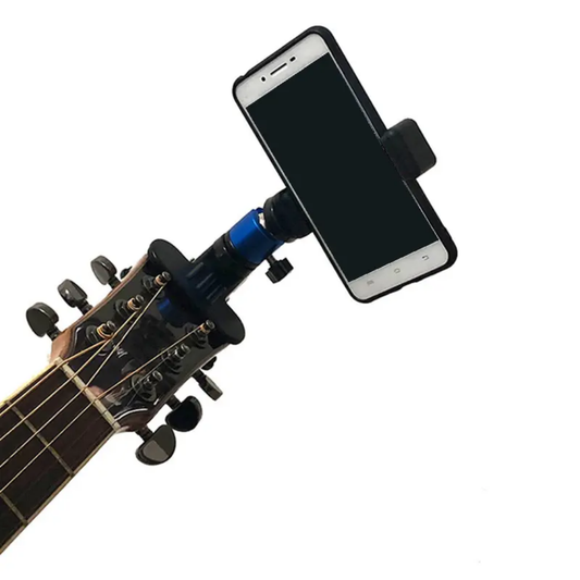 Premium Aluminum Alloy Guitar Phone Holder – Universal Adjustable Stand for Musicians & Music Lovers