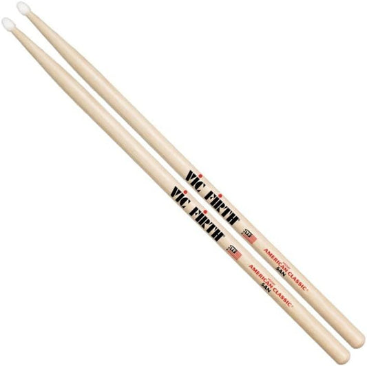 Vic Firth 5A Nylon Tip Drumsticks American Classic Hickory