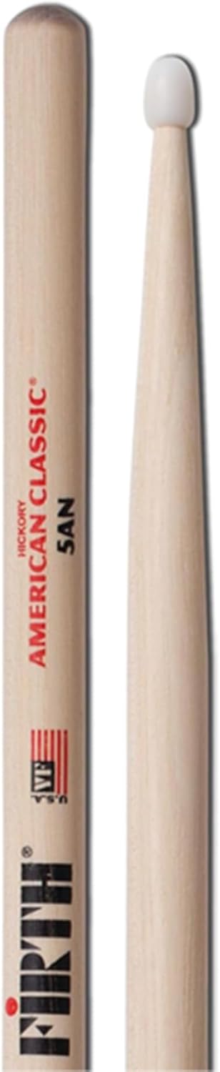 Vic Firth 5A Nylon Tip Drumsticks American Classic Hickory
