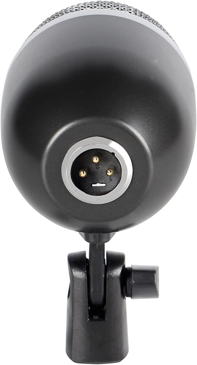 Bass Drum Microphone – Dynamic Kick Drum Mic with Adjustable Swivel, Steel Mesh Grille & Durable Dynamic Instrument Mic for Tom & Bass Drums