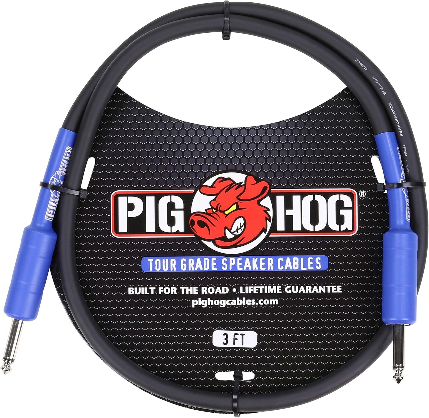 Pig Hog Tour Grade Speaker Cable 3ft