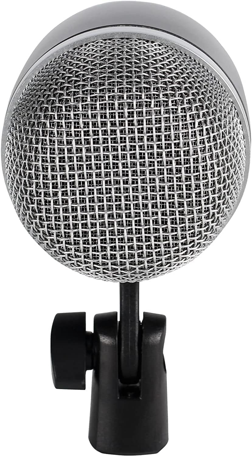 Bass Drum Microphone – Dynamic Kick Drum Mic with Adjustable Swivel, Steel Mesh Grille & Durable Dynamic Instrument Mic for Tom & Bass Drums