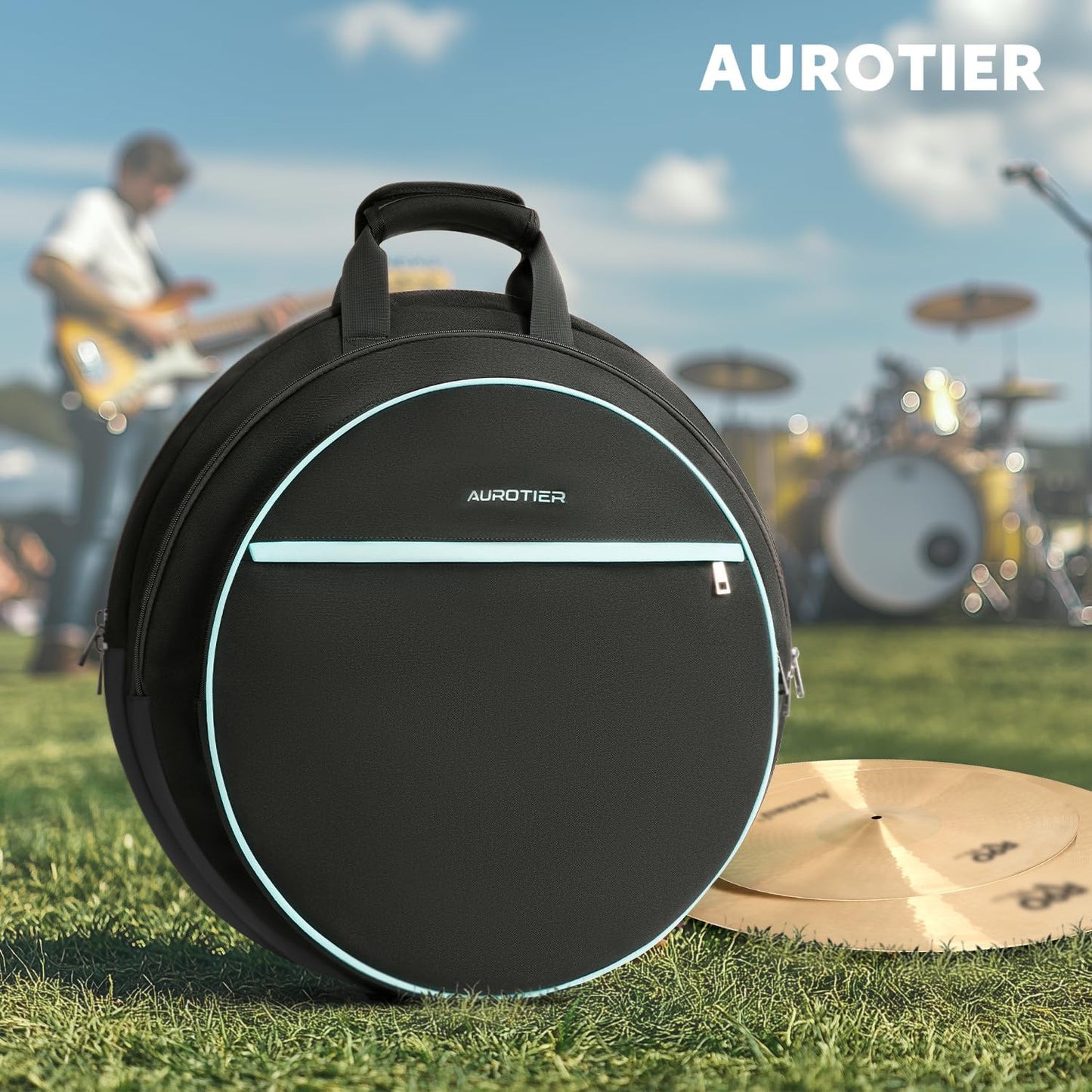 22″ Cymbal Bag – Water-Resistant, Padded Dividers, Backpack Straps & Accessory Pockets