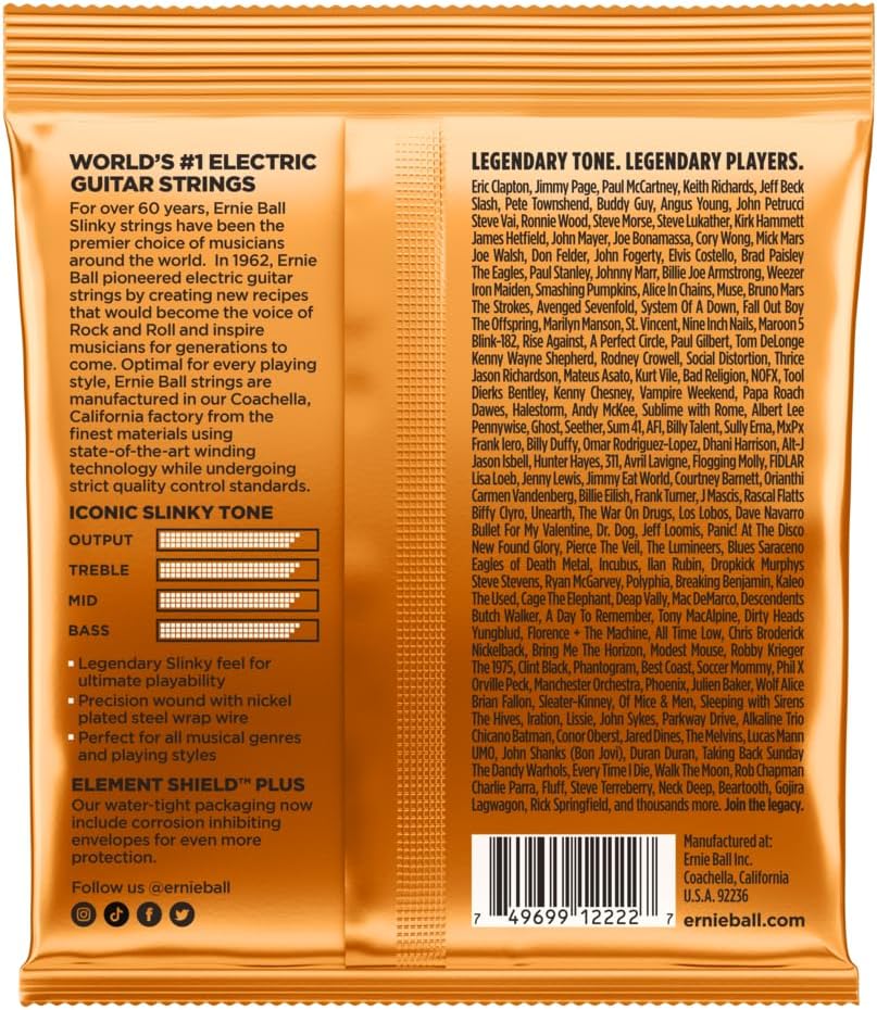 Ernie Ball Hybrid Slinky Guitar Strings 9-46 | Electric Guitar Strings