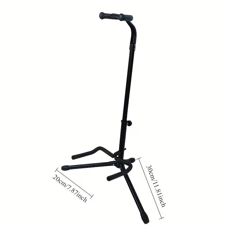 Universal Folding Guitar Stand Tripod – Padded Steel Neck Stand for Acoustic, Electric, Bass & Cello