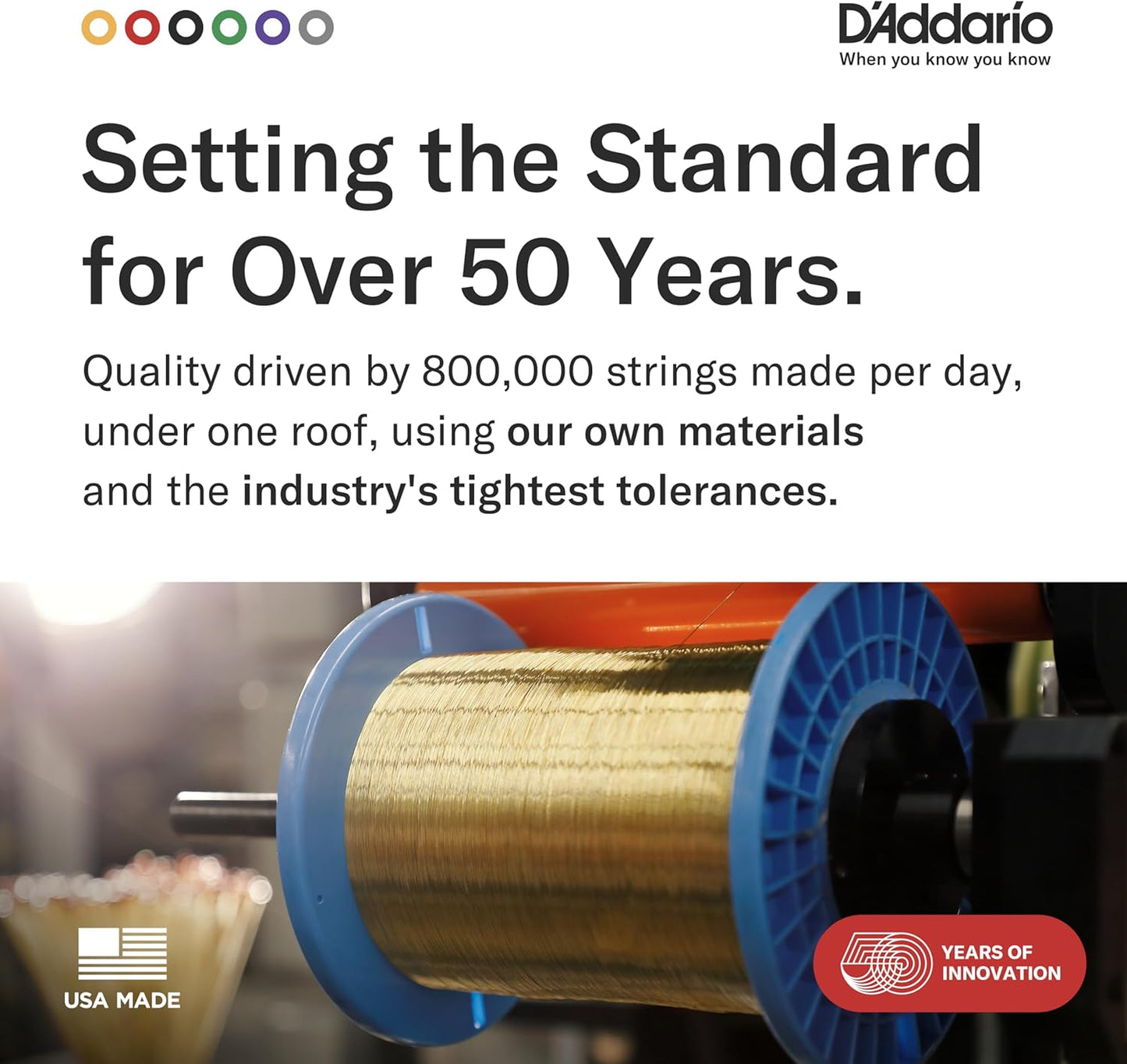 D’Addario EJ16 Phosphor Bronze Acoustic Guitar Strings 12-53