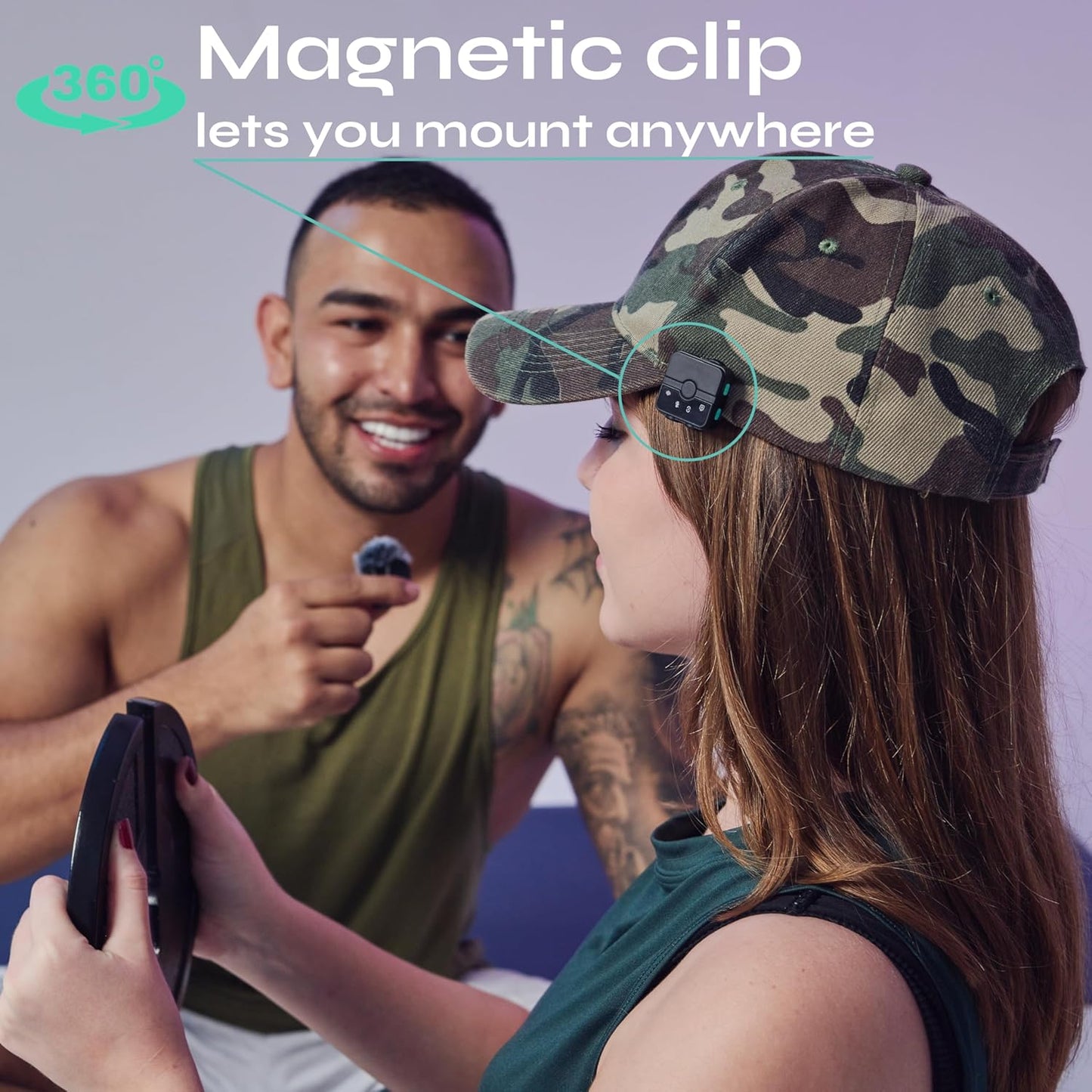 CreatorMic Mini Wireless Microphone – Voice-Enhancing Lapel Mic for iPhone, Android & Camera, Noise Cancel, Voice EQ, Limiter, Echo Removal, Magnetic Mount for Vlog, YouTube, TikTok