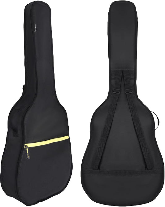 40/41/42 Inch Acoustic & Classical Guitar Gig Bag – 600D Waterproof Dust Cover, Lightweight Padded Soft Case with Pocket & Adjustable Straps