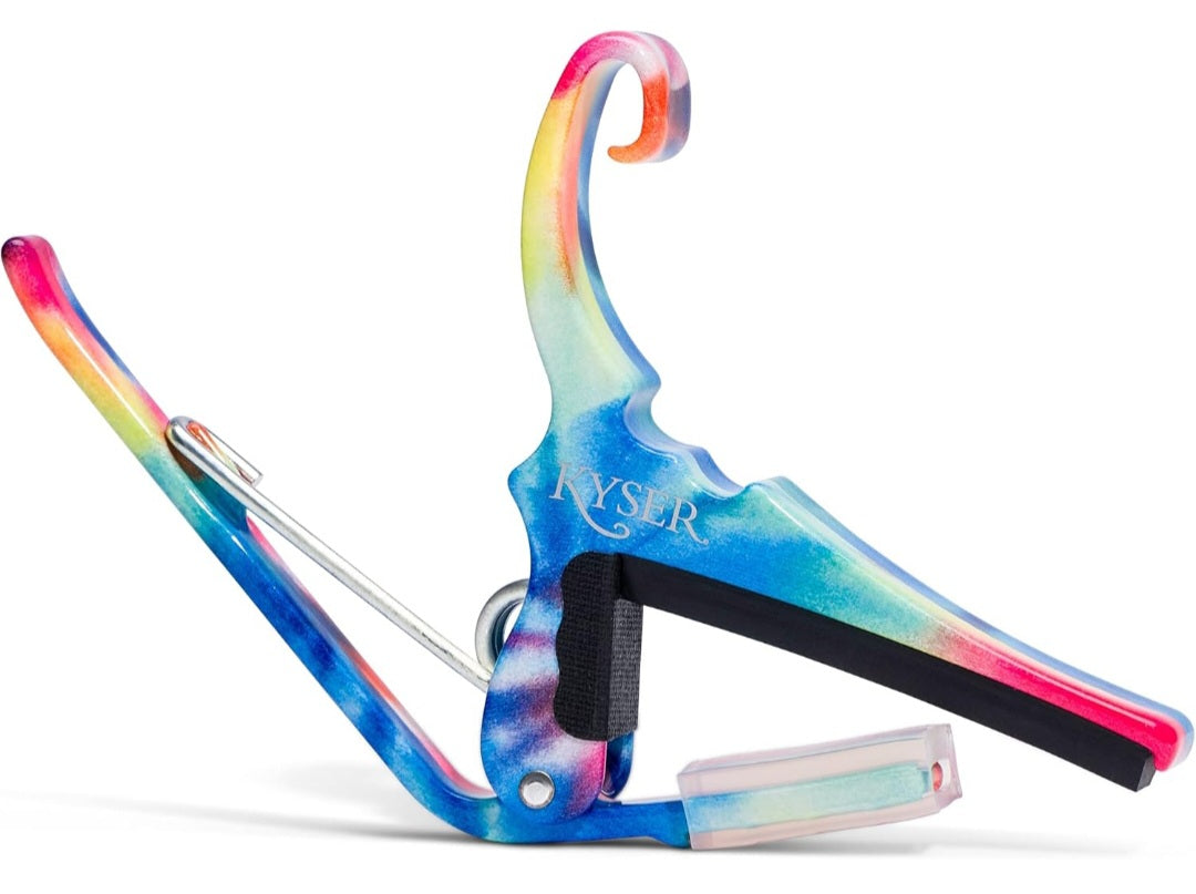 Kyser Quick-Change Guitar Capo for 6-string acoustic guitars, Tie-Dye, KG6TDA