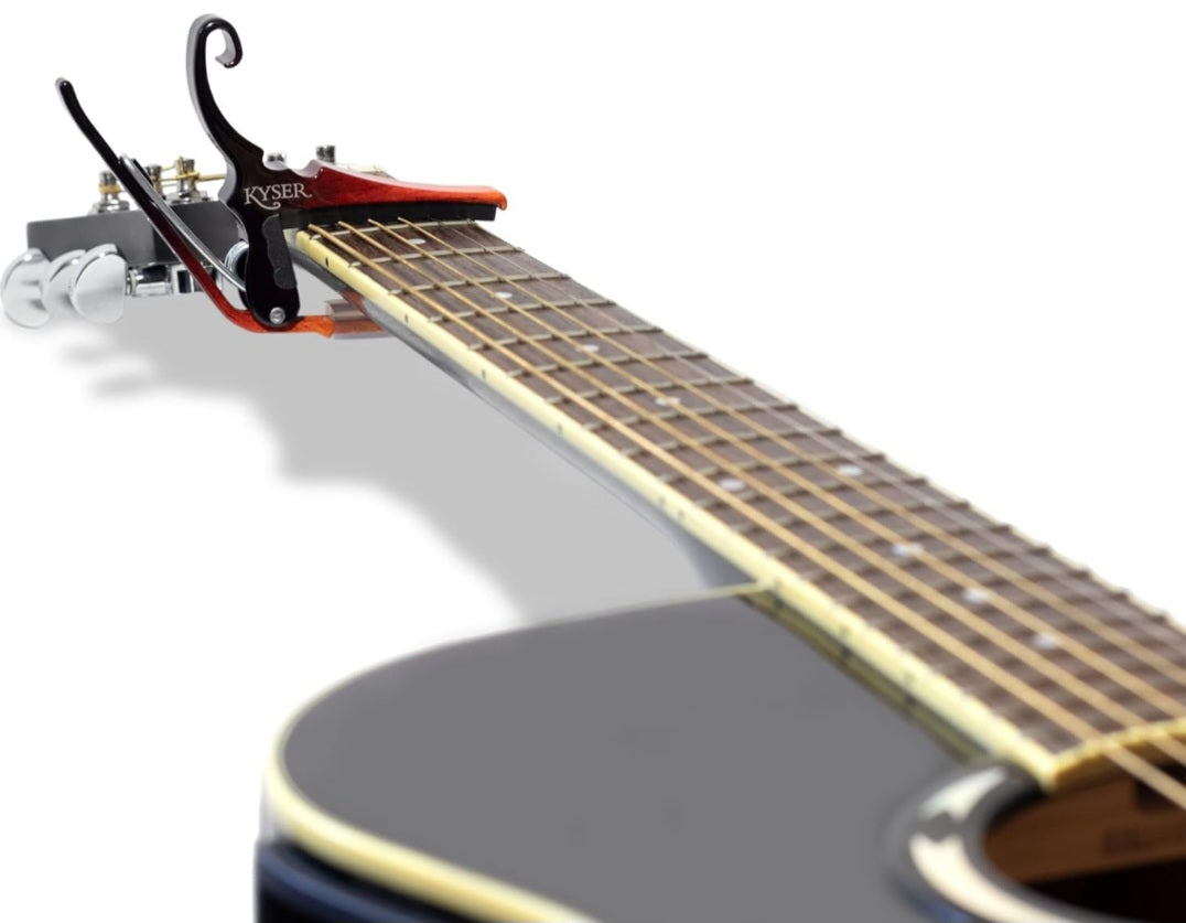 Kyser Quick-Change Guitar Capo for 6-string acoustic guitars, Tie-Dye, KG6TDA