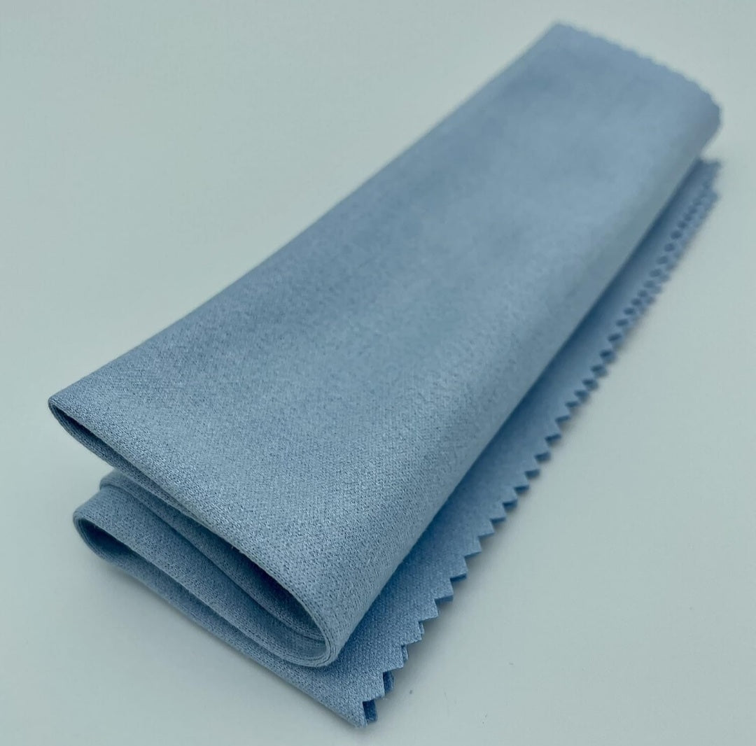 Kozmik Grooves Cleaning Cloths Microfiber (12"x12" Cleaning Cloth Blue) Plush Polishing Cloths for Musical Instruments Premium Cleaning Cloths for Guitar, Piano, Clarinet, Trumpet, Sax, Universal