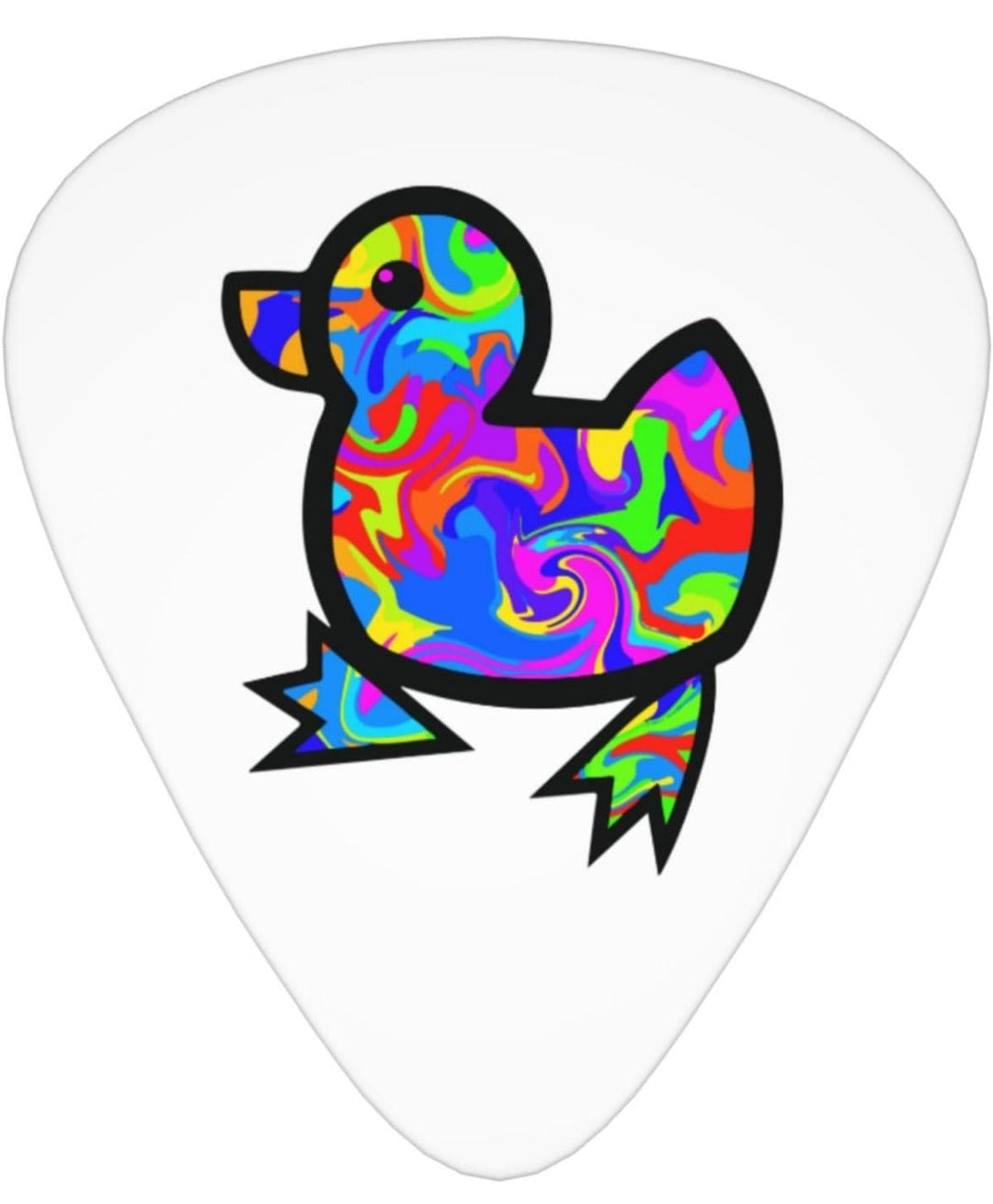 Psychedelic Duck Guitar Picks For Electric Acoustic Guitar Lovers Gifts 12 Pack Includes Thin, Medium, And Heavy Gauges