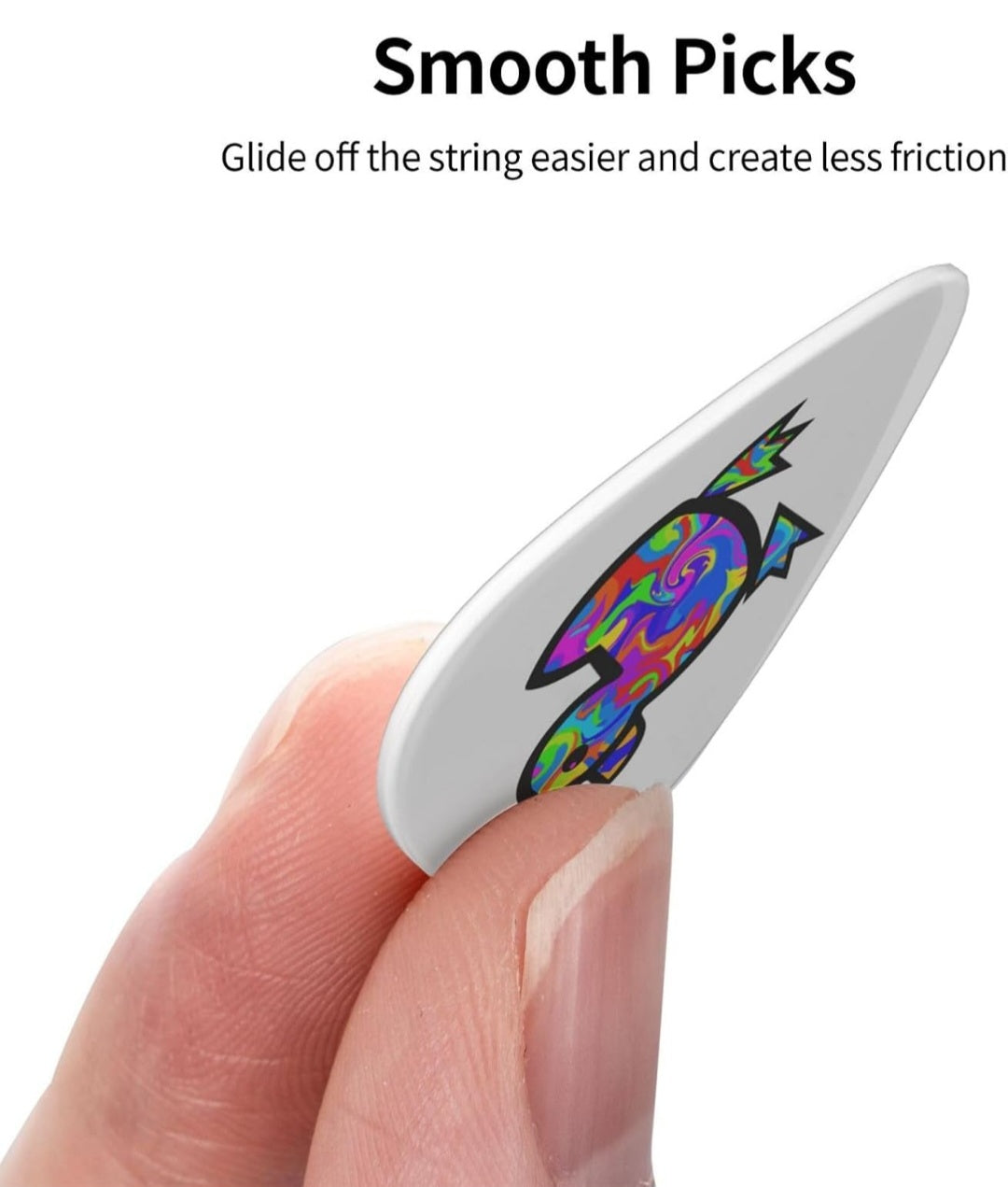 Psychedelic Duck Guitar Picks For Electric Acoustic Guitar Lovers Gifts 12 Pack Includes Thin, Medium, And Heavy Gauges