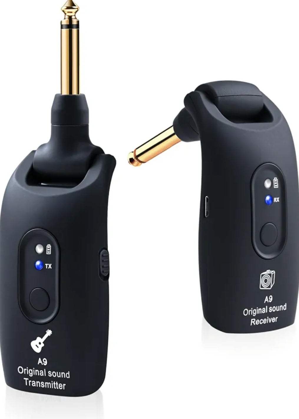 🎸 Wireless Guitar System 2.4GHz – 100ft Range + Free Picks & Tin