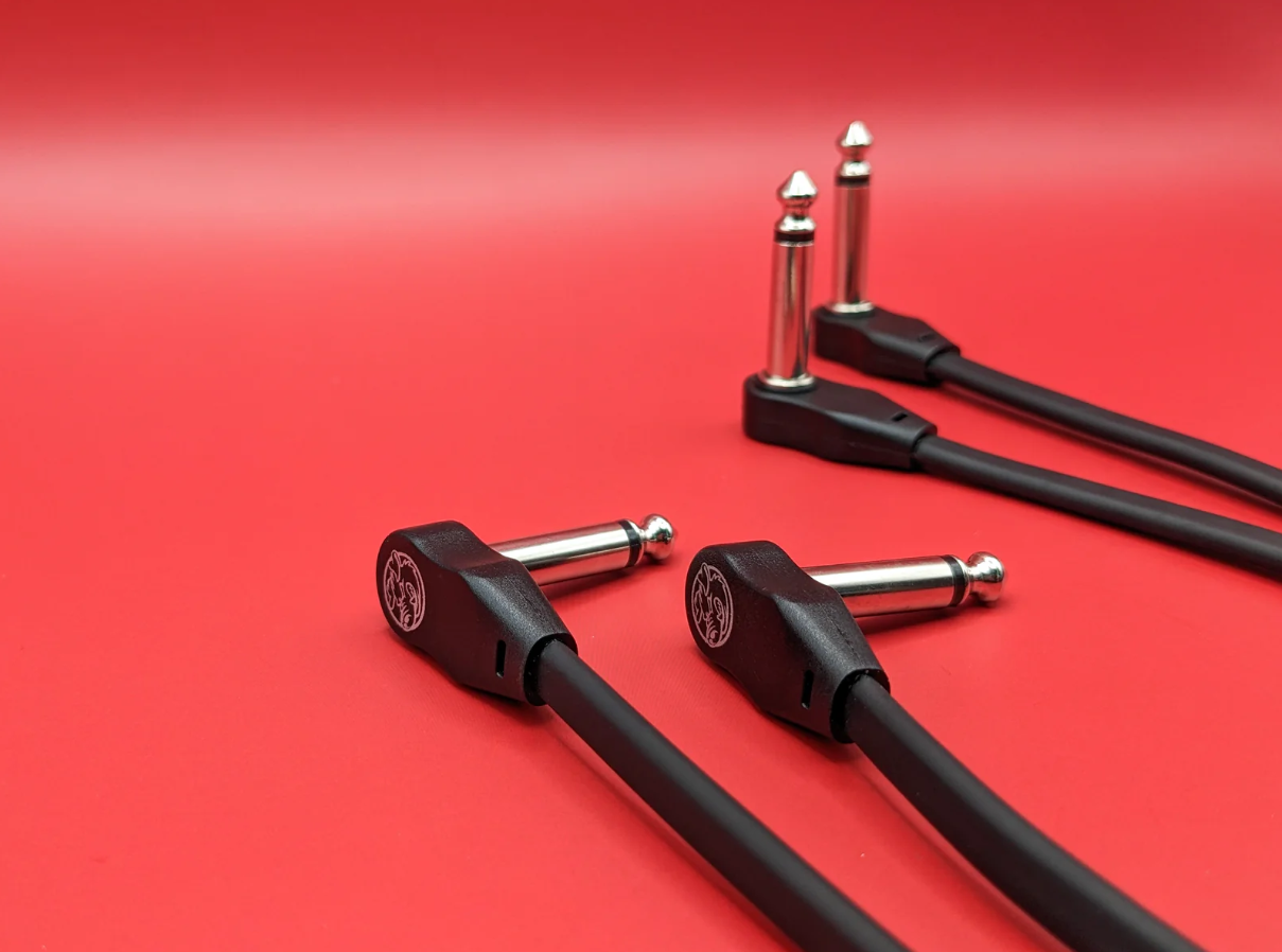 Pig Hog Lil Pigs Low Profile 6" Patch Cables – 4 Pack